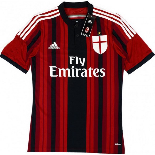 Camiseta AC Milan Primera equipación Retro 2014 2015 Rojo